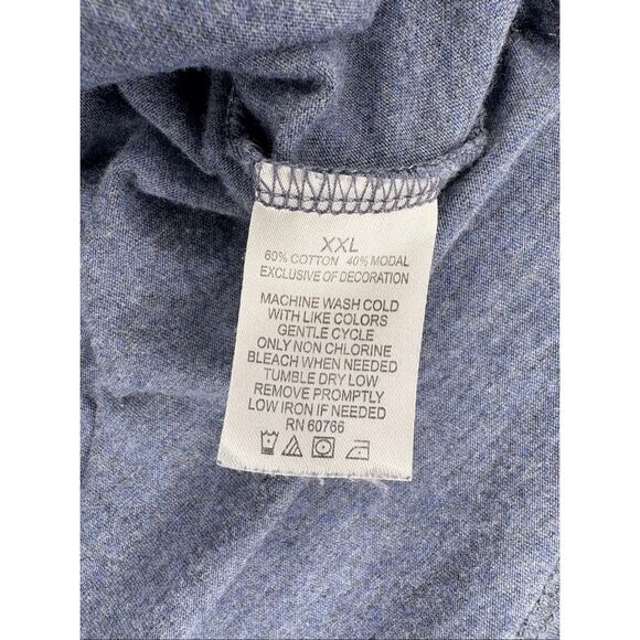 Tommy Bahama hooded long sleeve pullover in blue - XXL - Picture 8 of 8